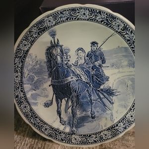 Large Royal Delft Wall Plate made in Holland collectible!